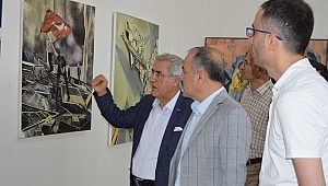 KSÜ’de ‘15 Temmuz Demokrasi ve Milli Birlik Günü Resim Sergisi’ Açıldı