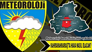 Meteoroloji uyardı! Kahramanmaraş’ta bugün hava nasıl olacak?