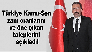 Türkiye Kamu-Sen zam oranlarını ve öne çıkan taleplerini açıkladı