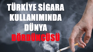 Türkiye Sigara Kullanımında Dünya Dördüncüsü