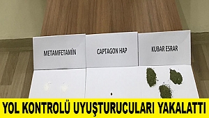 Yol kontrolü uyuşturucuları yakalattı