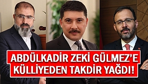 Abdülkadir Zeki Gülmez'e Külliyeden Takdir Yağdı