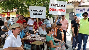 Doğa harikası yaylada kömür protestosu