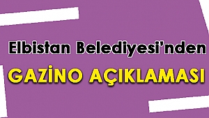 Elbistan Belediyesi’nden Gazino Açıklaması