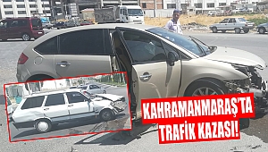 Kahramanmaraş’ta trafik kazası! Yaralı var