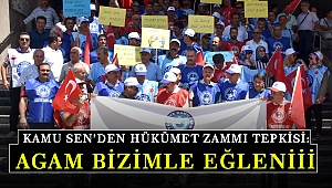 Kamu Sen’den Hükümet Zammı Tepkisi: Agam Bizimle Eğleniii
