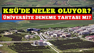 KSÜ'de Neler Oluyor? Üniversite Deneme Tahtası mı?