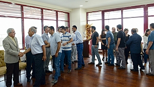 KSÜ Yönetim ve Personeli, Bayramlaşma Töreninde Bir Araya Geldi