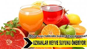 Meyve suyu hakkında bunları biliyor musunuz?