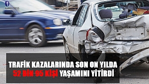Trafik Kazalarında Son On Yılda 52 Bin 95 Kişi Yaşamını Yitirdi