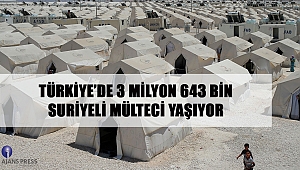 Türkiye’de 3 Milyon 643 Bin Suriyeli Mülteci Yaşıyor
