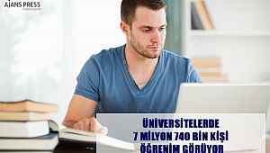Üniversitelerde 7 Milyon 740 Bin Kişi Öğrenim Görüyor
