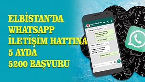 Elbistan’da Whatsapp İletişim Hattına 5 Ayda 5 bin 200 Başvuru