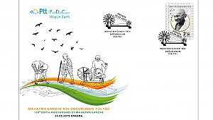 Ptt’den Mahatma Gandhi’nin doğumunun 150. yılı konulu anma pulu