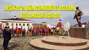 Afşin’de 29 Ekim Cumhuriyet Bayramı Kutlamaları Başladı