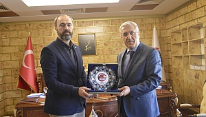 Bocce Federasyonu Başkanı Türkmen Rektör Can’ı ziyaret etti