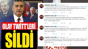 Celalettin Güvenç Olay Twitt’leri Sildi