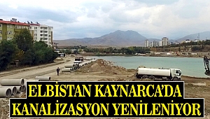 Elbistan Kaynarca’da Kanalizasyon Yenileniyor