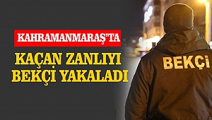 Kaçan Zanlıyı Bekçi Yakaladı