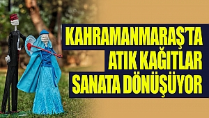 Kahramanmaraş’ta Atık Kağıtlar Sanata Dönüşüyor