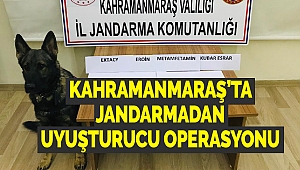 Kahramanmaraş’ta Jandarmadan Uyuşturucu Operasyonu