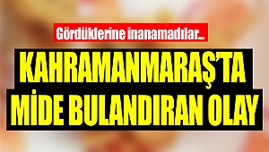 Kahramanmaraş'ta Mide Bulandıran Olay