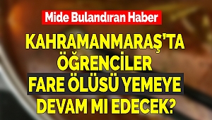 Kahramanmaraş'ta öğrenciler fare ölüsü yemeye devam mı edecek?