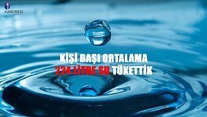Kişi Başı Ortalama 224 Litre Su Tükettik