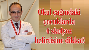 Okul çağındaki çocuklarda 6 skolyoz belirtisine dikkat!