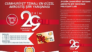 Sanko Park’tan Ödüllü Cumhuriyet Bayramı Şiir Yarışması