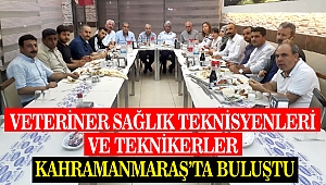 Veteriner Sağlık Teknisyenleri ve Teknikerler Kahramanmaraş’ta Buluştu