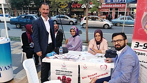 Başkan Şahbazlı: Sağlık Dünyası Derneği Organ Bağışı Konusunda Şehrimizde örnektir