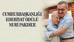 Cumhurbaşkanlığı Edebiyat Ödülü Pakdil’e