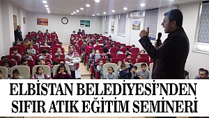 Elbistan Belediyesi’nden Sıfır Atık Eğitim Semineri