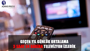 Geçen Yıl Günlük Ortalama 3 Saat 34 Dakika Televizyon İzledik