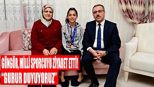 Hayrettin Güngör’den milli yüzücüye moral ziyareti