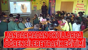 Jandarmadan Okullarda Öğrencilere Trafik Eğitimi