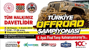 Türkiye Offroad Şampiyonası Kahramanmaraş’ta