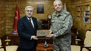Garnizon Komutanı Tnk. Alb. Emin Mehmet Terzioğlu, Rektör Can’ı Ziyaret Etti