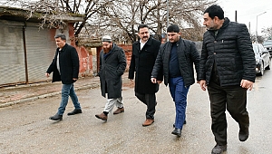 Gürbüz, Kırsal Mahallelerde İncelemelerde Bulunuyor