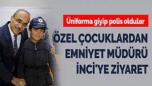 Özel Çocuklardan Emniyet Müdürü İnci'ye Ziyaret