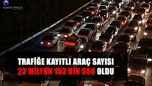 Trafiğe Kayıtlı Araç Sayısı 23 Milyon 153 Bin 556 Oldu