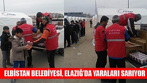 Elbistan Belediyesi, Elazığ’da yaraları sarıyor