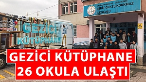 Gezici Halk Kütüphanesi 26 Okula Ulaştı