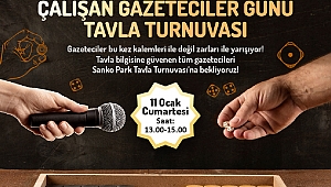 SANKO Park’ta Ödüllü Tavla Turnuvası Düzenlenecek