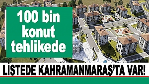 100 bin konut tehlikede! Listede Kahramanmaraş’ta Var