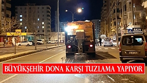 Büyükşehir Dona Karşı Tuzlama Yapıyor