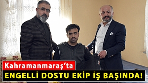 Engelli dostu ekip iş başında!