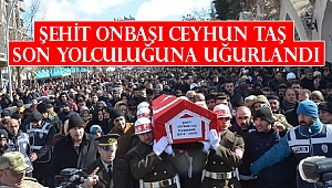 Şehit Onbaşı Ceyhun Taş Son Yolculuğuna Uğurlandı