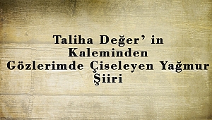 Taliha Değer’ in Kaleminden Gözlerimde Çiseleyen Yağmur Şiiri